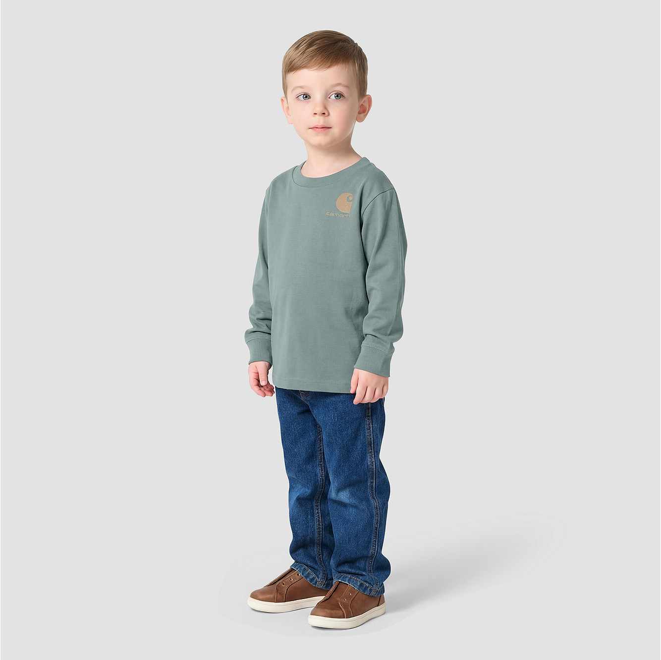 Boys' Long Sleeve Utility Vehicle Pocket T-Shirt (Toddler/Child/Youth)