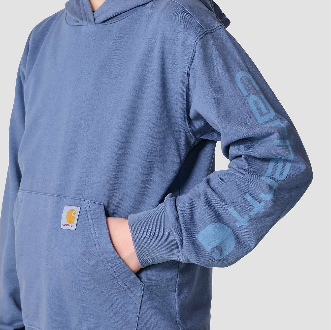 Boys' Long Sleeve Garment Dyed Hooded Sweatshirt (Child/Youth)