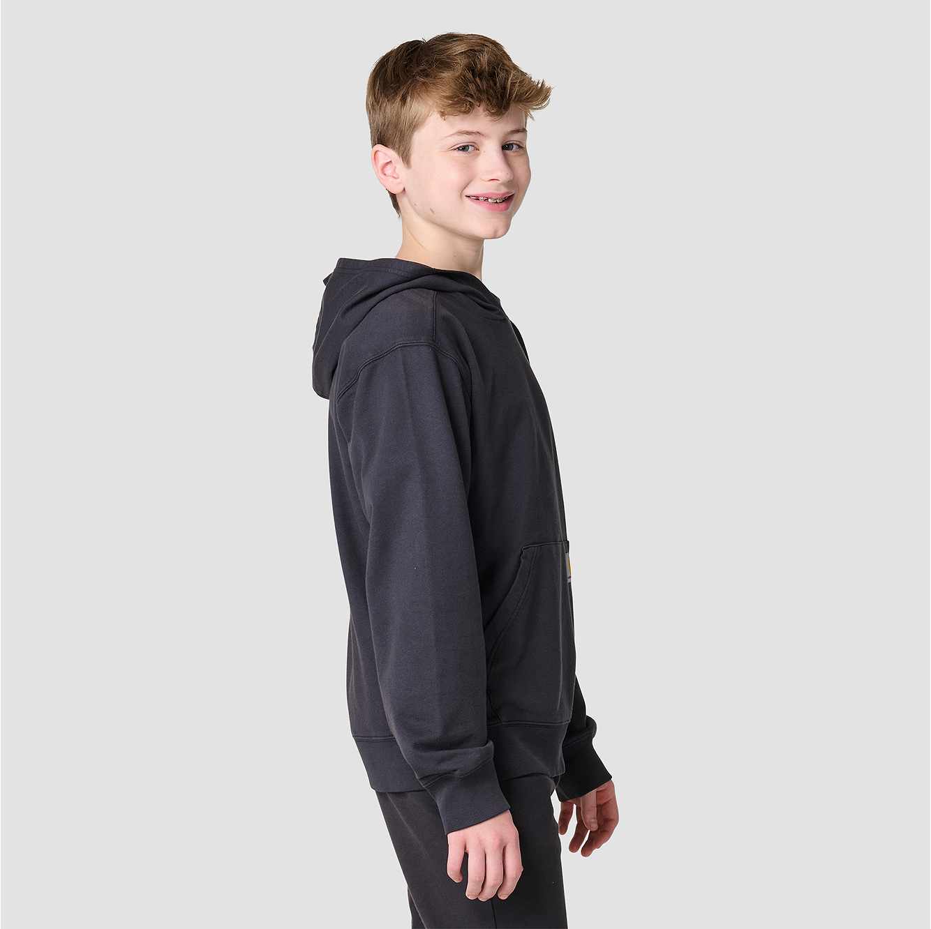 Boys' Long Sleeve Garment Dyed Hooded Sweatshirt (Child/Youth)