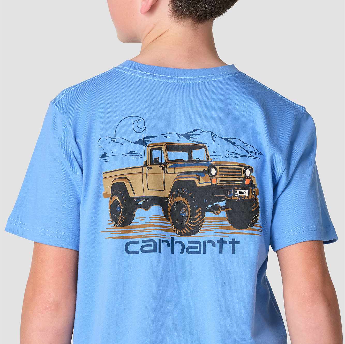 Boys' Short Sleeve Truck Pocket T-Shirt (Toddler/Child/Youth)