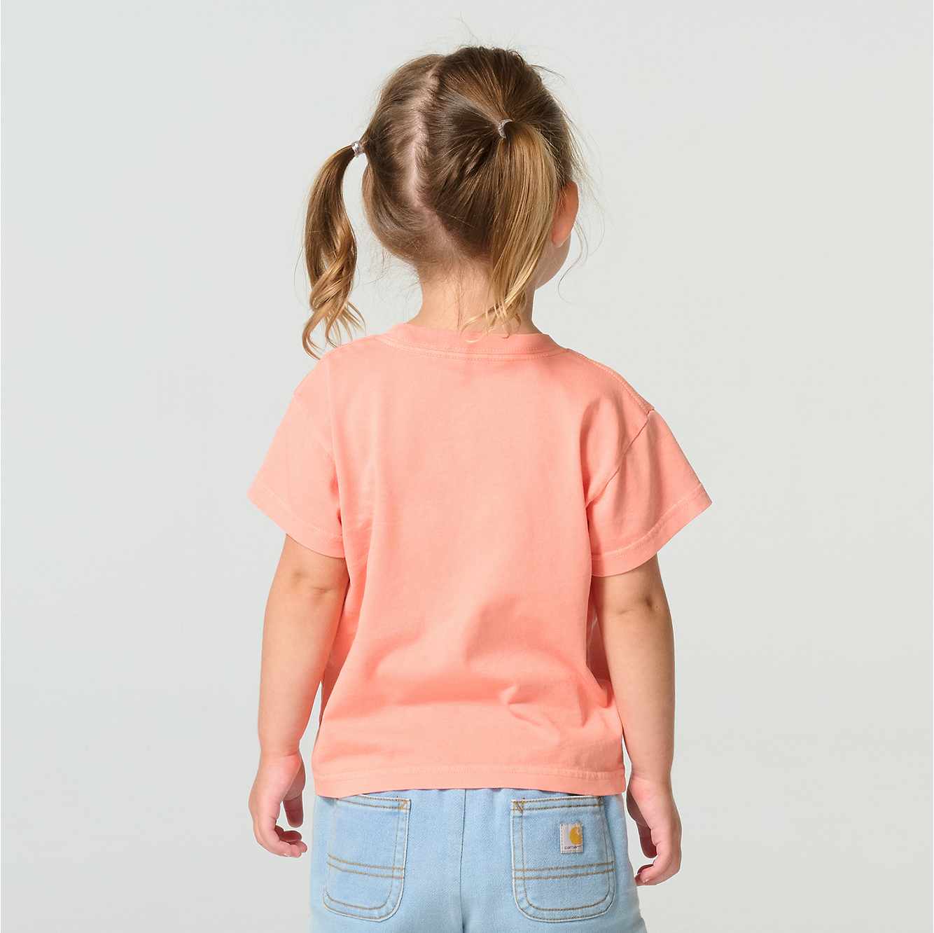 Girls' Short Sleeve Re-Engineered Garment Dye Pocket T-Shirt (Child/Toddler/Youth)