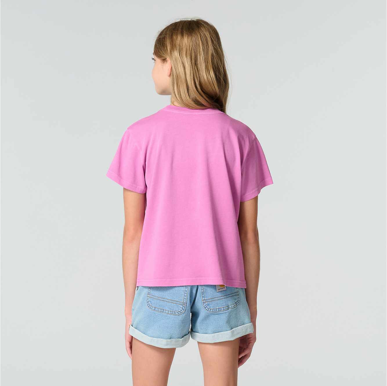 Girls' Short Sleeve Re-Engineered Garment Dye Pocket T-Shirt (Child/Toddler/Youth)