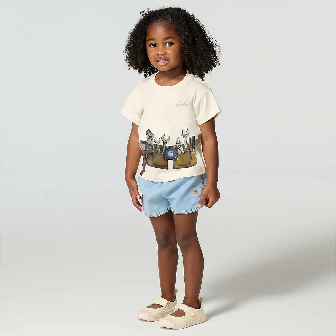 Girls' Short Sleeve Tool Belt Tee (Toddler)