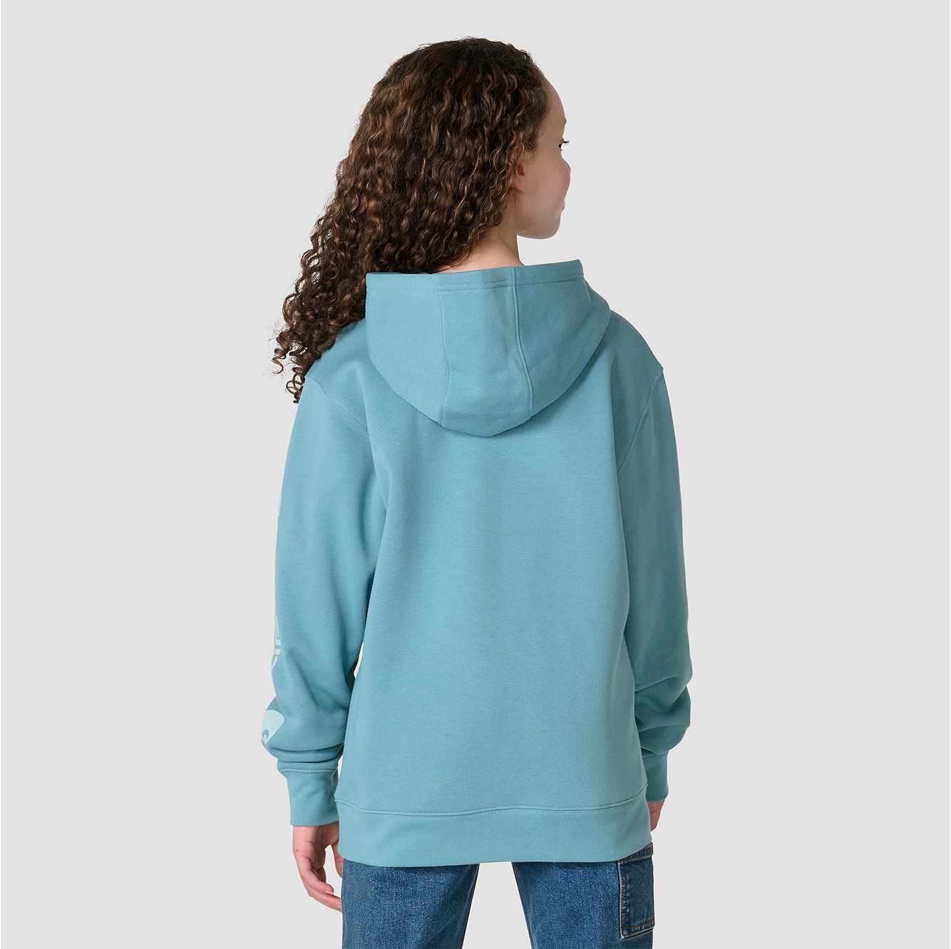 Girls' Long Sleeve Hooded Logo Sweatshirt (Child/Youth)