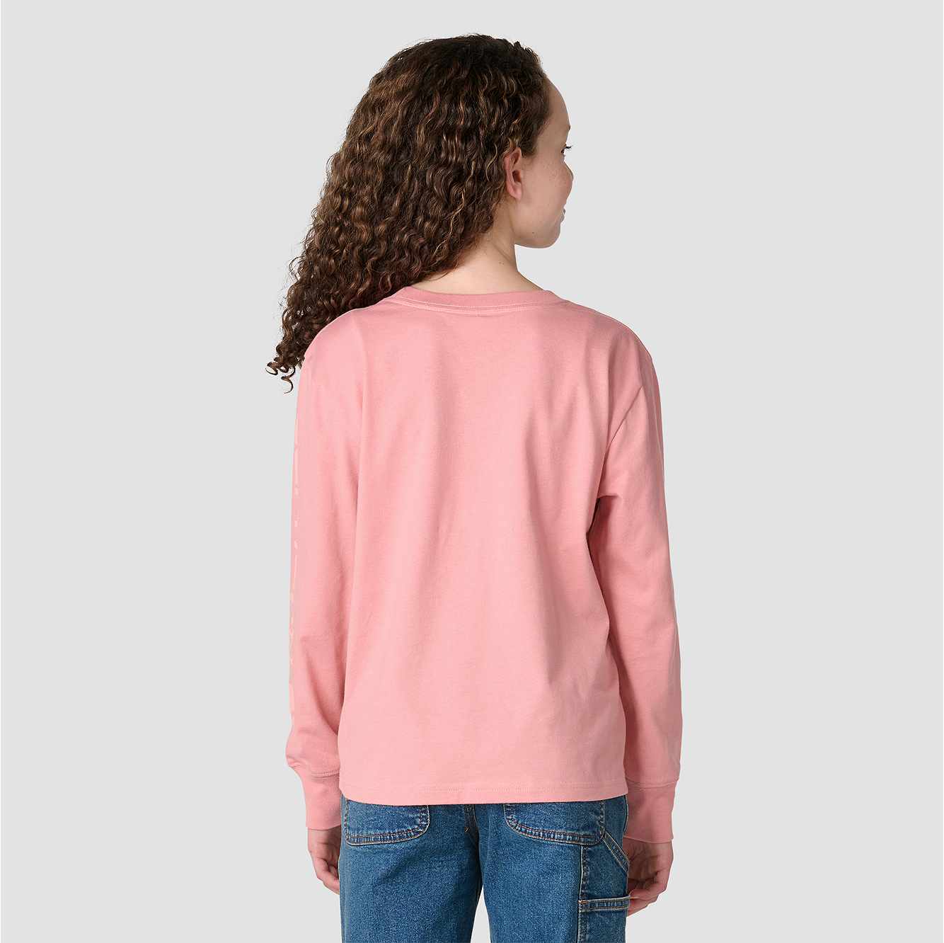 Girls' Long Sleeve Tonal Patch Pocket T-Shirt (Toddler/Child/Youth)