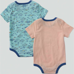 Boys' 2-Piece Short Sleeve Fish Bodysuit Set (Baby)
