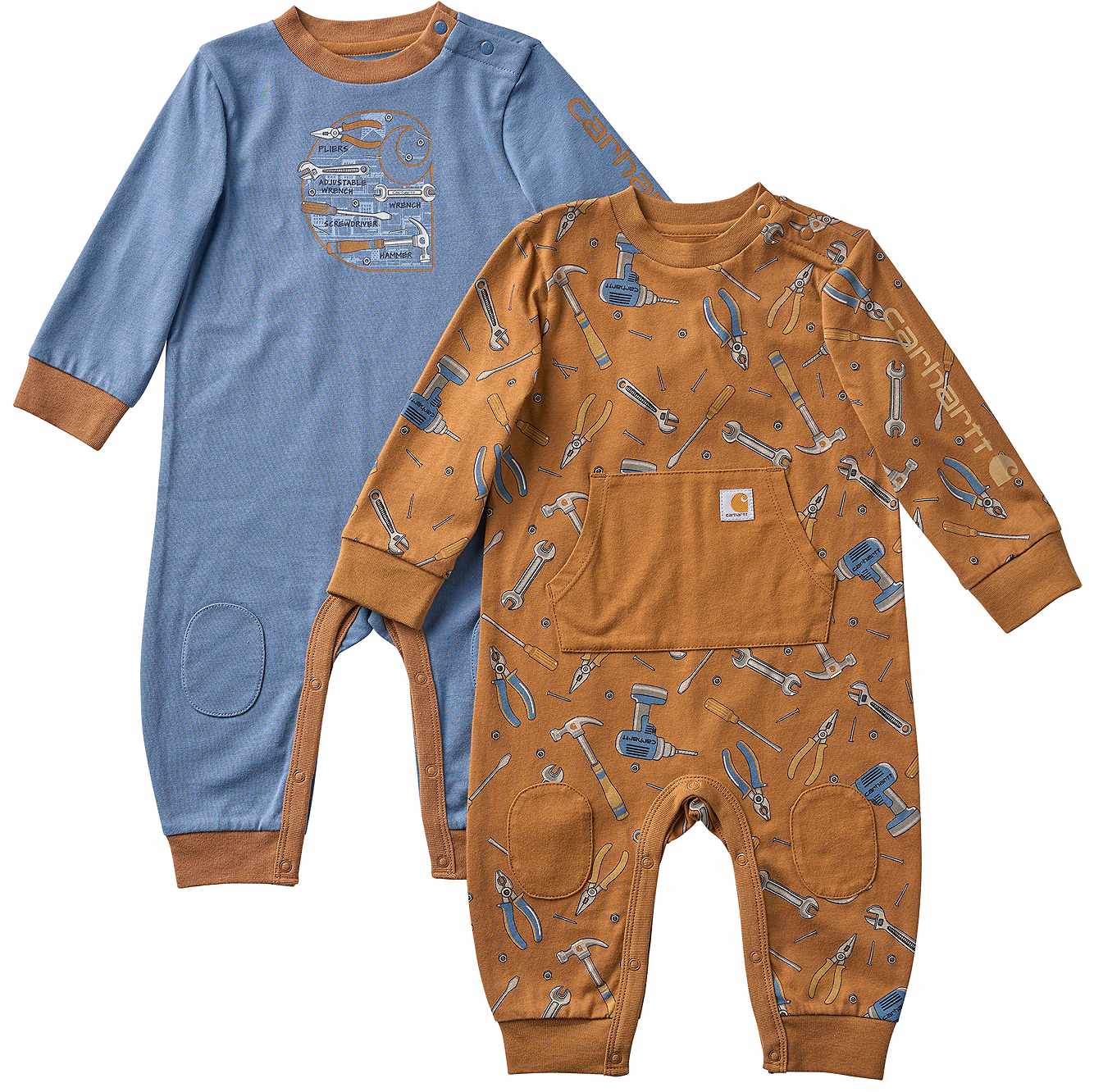 Boys' 2-Piece Long Sleeve Tool Coveralls Set (Baby)