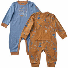 Boys' 2-Piece Long Sleeve Tool Coveralls Set (Baby)