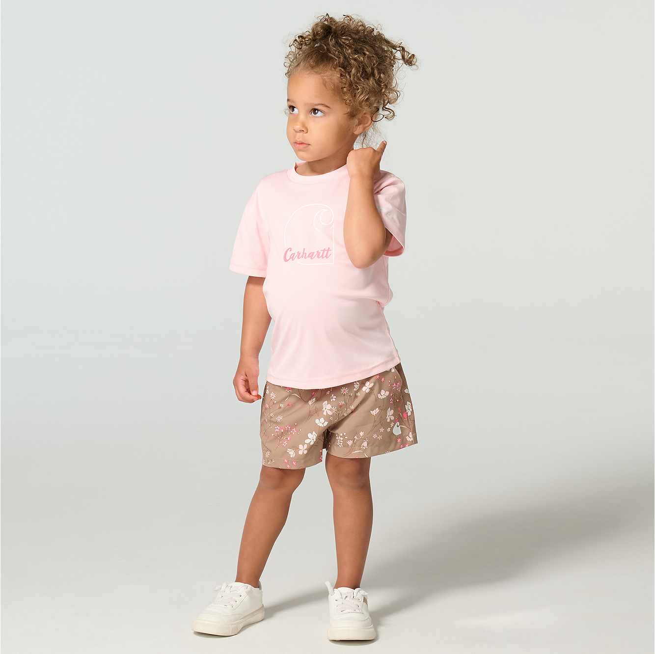 Girls' 2-Piece Short Sleeve Force Sun Defender™ T-Shirt & Elastic Waistband Printed Short Set (Toddler)