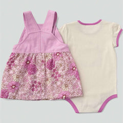Girls' 2-Piece Short Sleeve Bodysuit & Printed Jumper Set (Baby/)