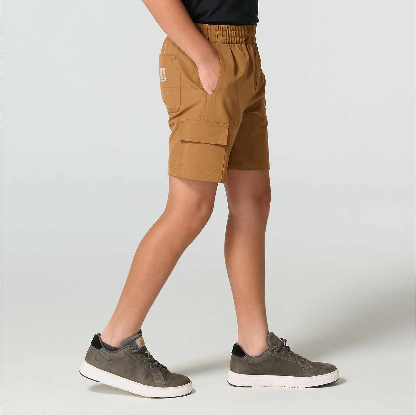 Boys' Elastic Waistband Rugged Flex™ Ripstop Cargo Work Short (Youth)