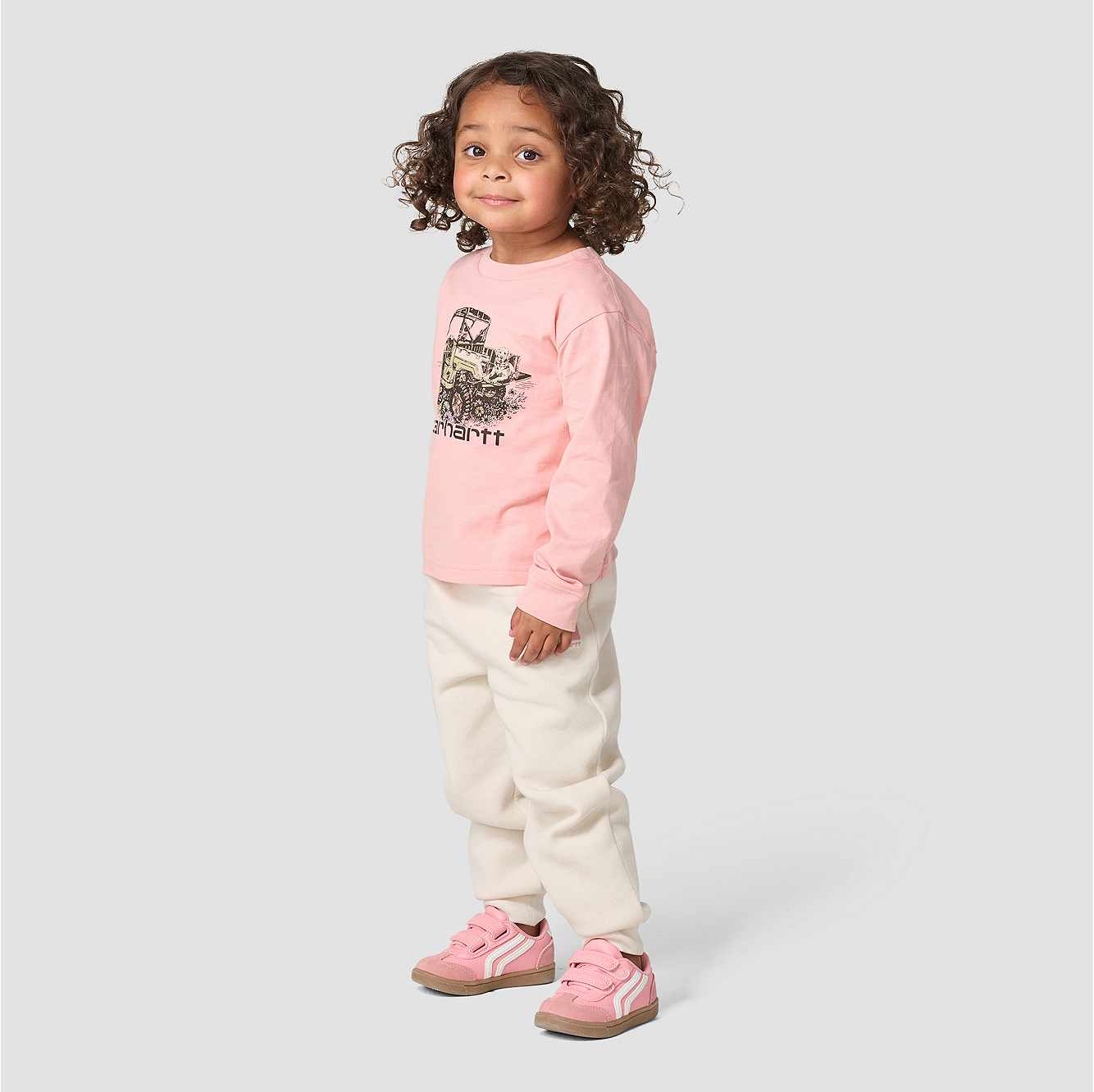 Girls' Elastic Waistband Logo Sweatpant (Baby/Toddler)