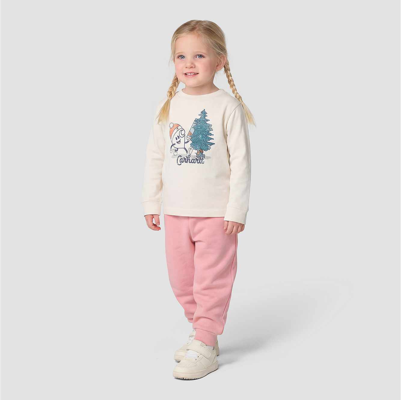 Girls' Elastic Waistband Logo Sweatpant (Baby/Toddler)