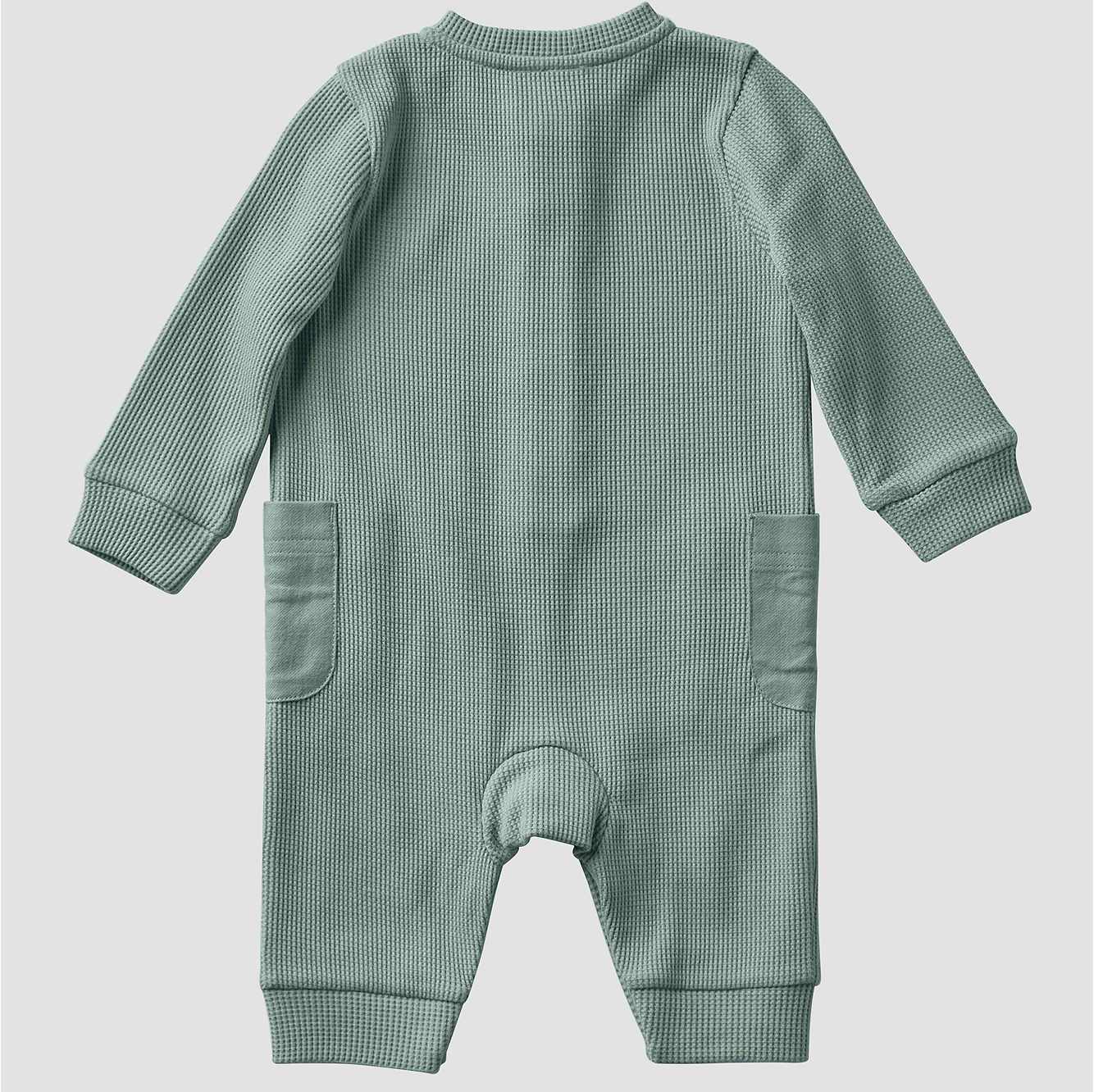 Kids' Long Sleeve Thermal Henley Coverall (Baby)