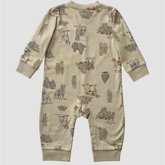 Boys' Long Sleeve Dog Print Coverall (Baby)