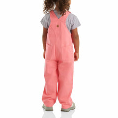 Girls' Loose Fit Canvas Bib Overall