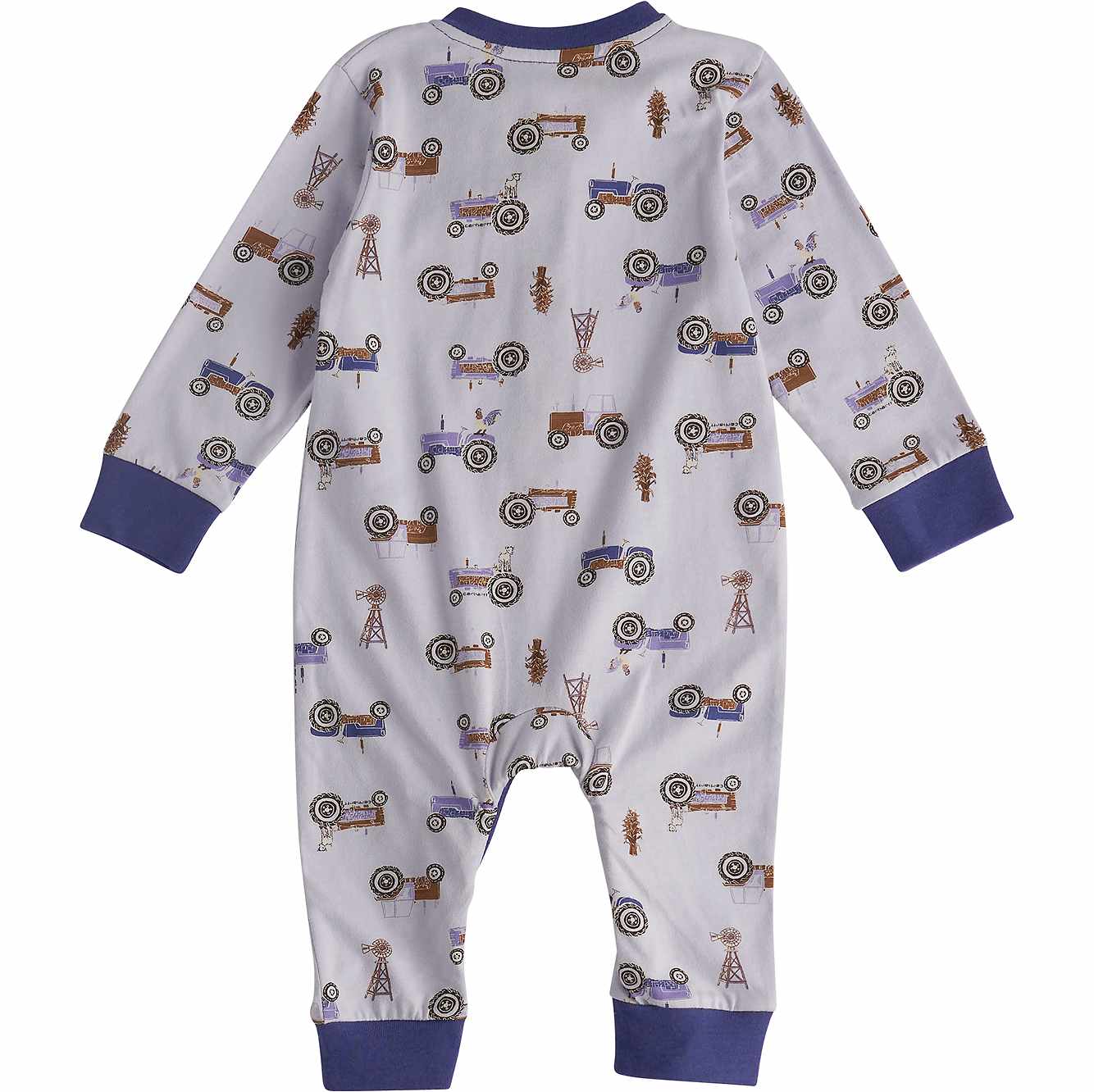 Girls' Long Sleeve Henley Coverall (Baby)