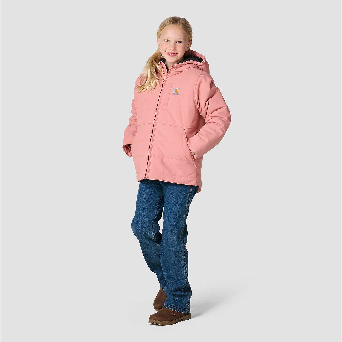 Girls' Long Sleeve Full-Zip Montana Insulated Hooded Jacket (Youth)
