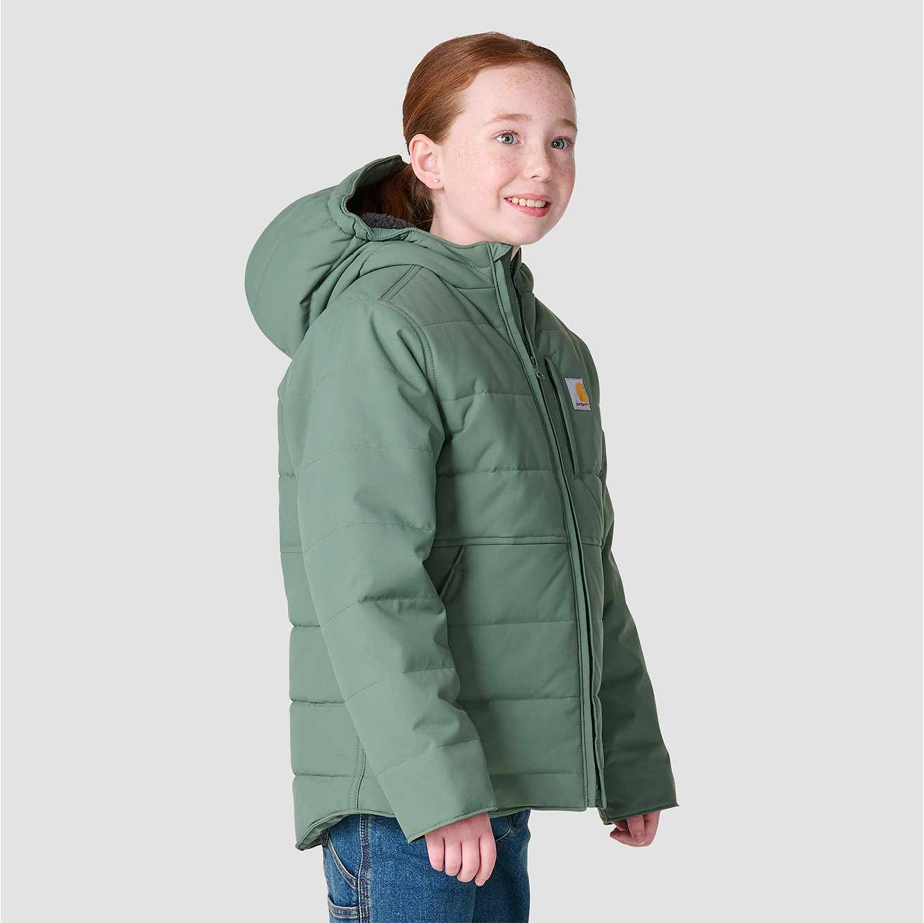 Girls' Long Sleeve Full-Zip Montana Insulated Hooded Jacket (Youth)
