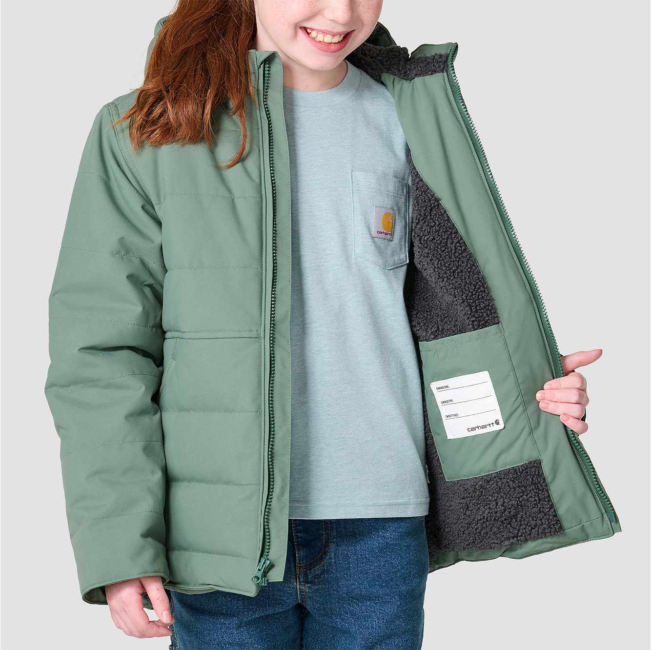 Girls' Long Sleeve Full-Zip Montana Insulated Hooded Jacket (Youth)
