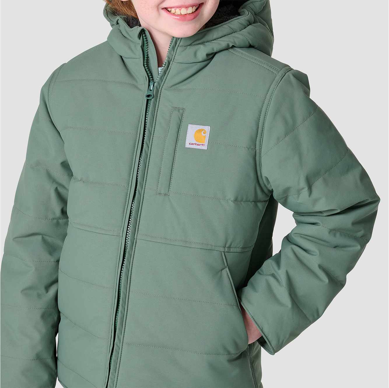 Girls' Long Sleeve Full-Zip Montana Insulated Hooded Jacket (Youth)