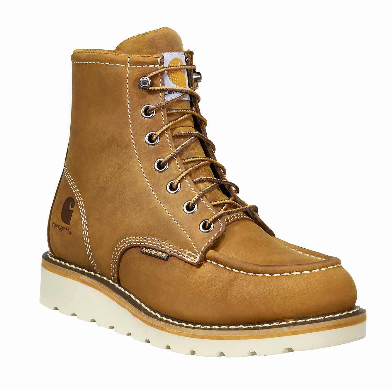 Women's Waterproof 6" Moc Steel Toe Wedge Work Boot