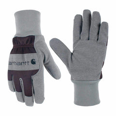 Women's Synthetic Suede Knit Cuff Glove