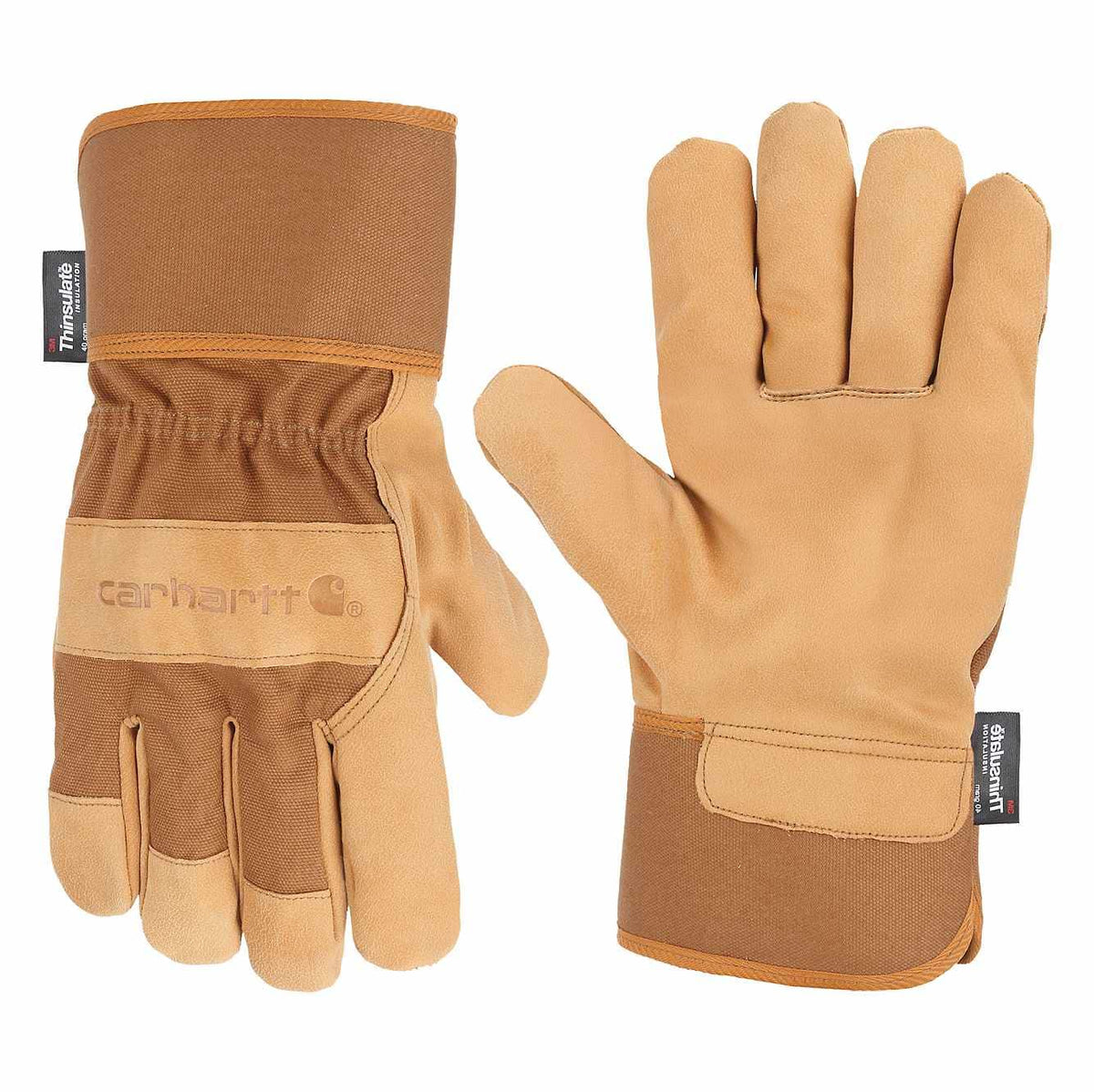 Insulated Duck Synthetic Leather Safety Cuff Glove