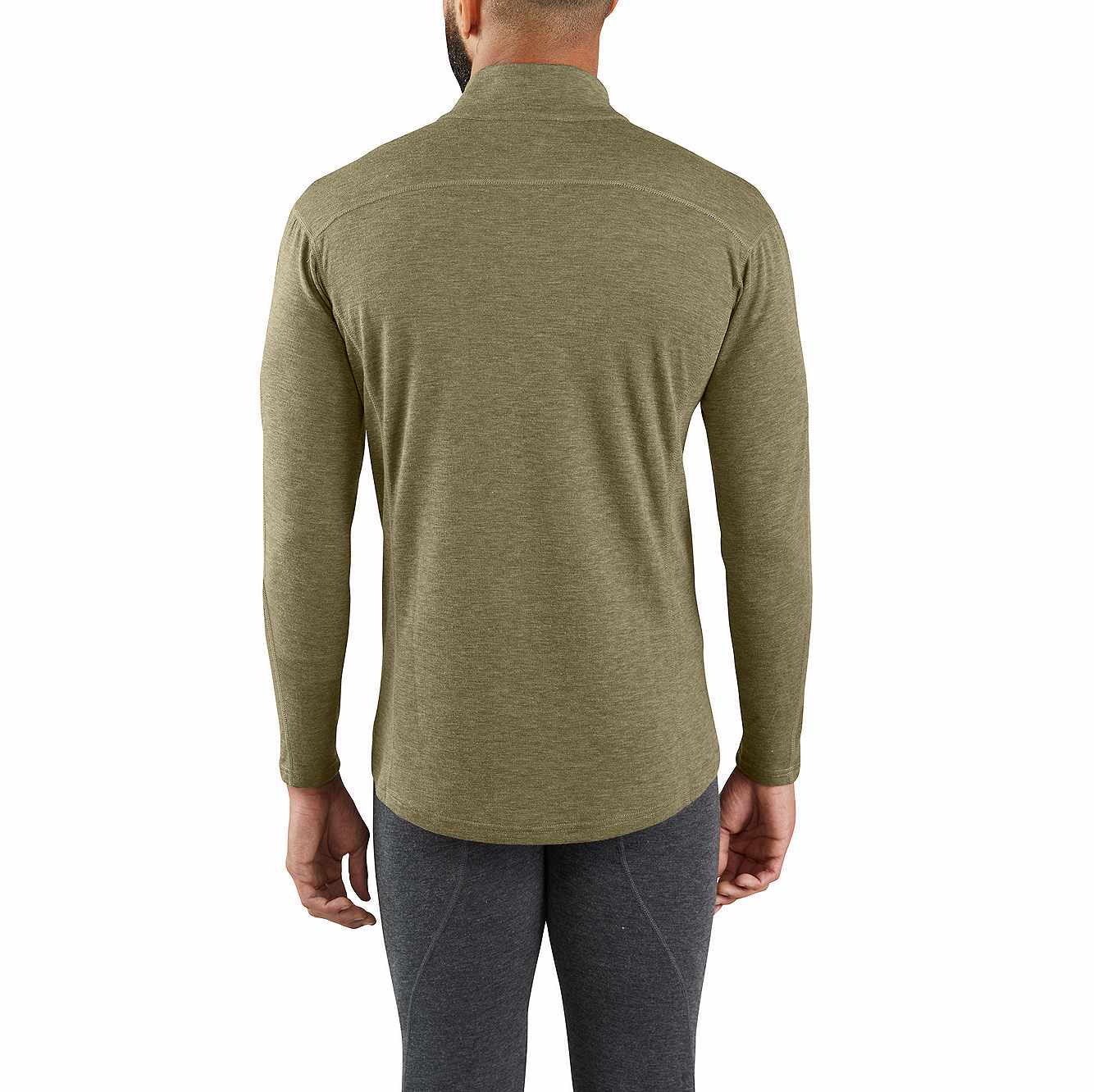 Men's Base Layer Quarter-Zip Thermal Top - Carhartt Force® - Midweight - Poly-Wool