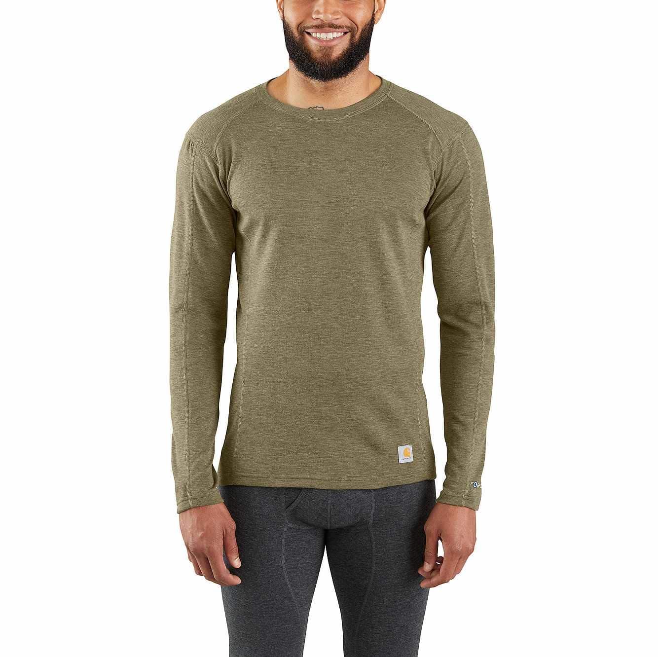 Men's Base Layer Thermal Shirt - Carhartt Force® - Midweight - Poly-Wool