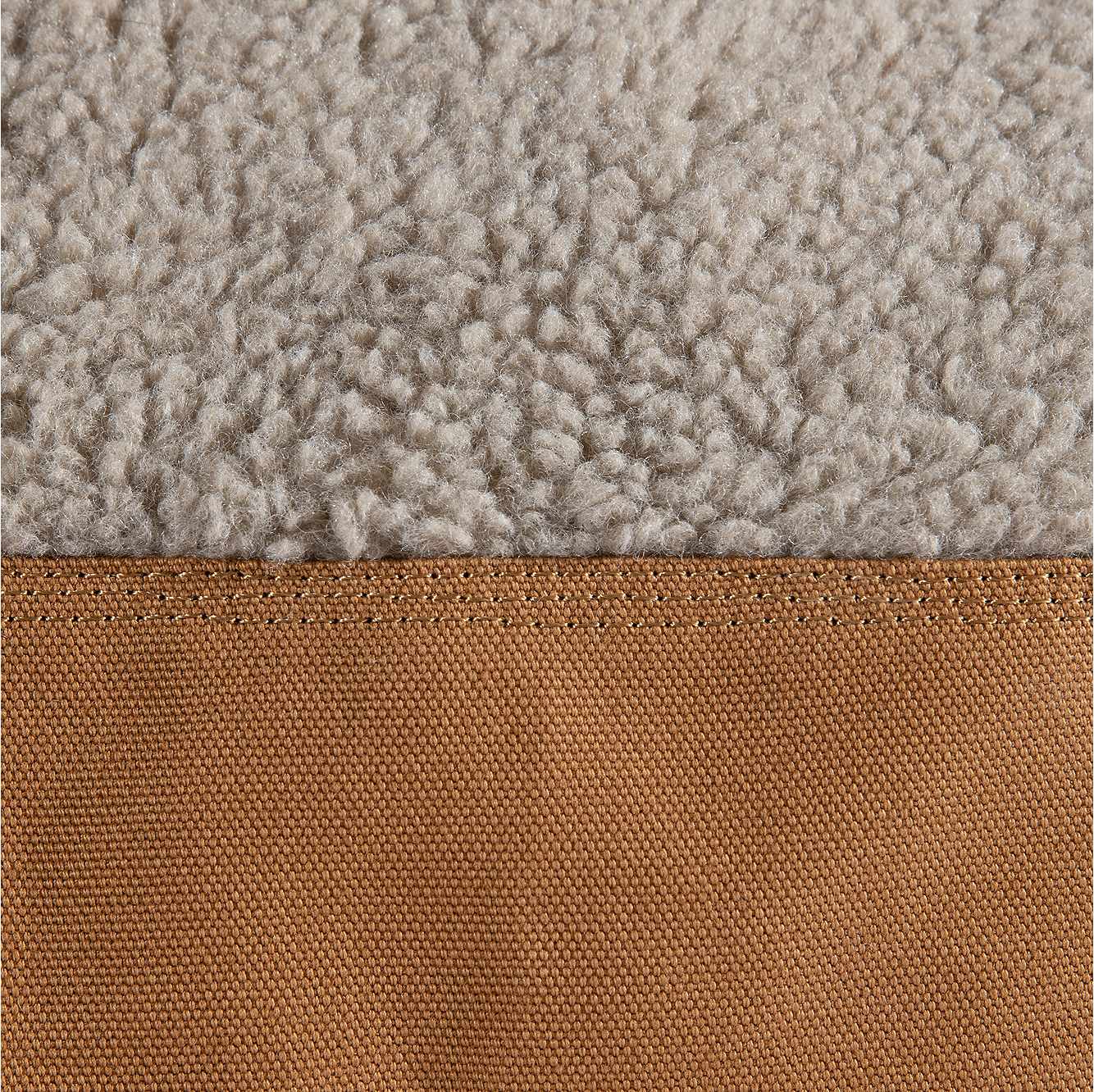 Medium Firm Duck Sherpa Top Dog Bed