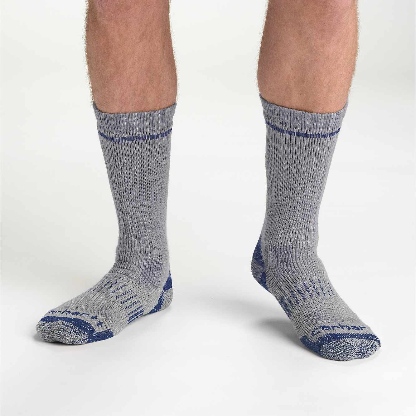 Midweight Synthetic-Wool Blend Boot Sock 2-Pack