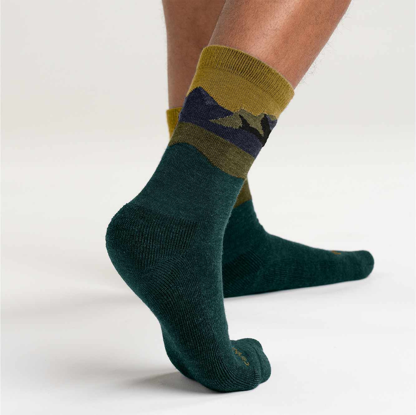 Midweight Synthetic-Wool Blend Mountain Crew Sock 2-Pack