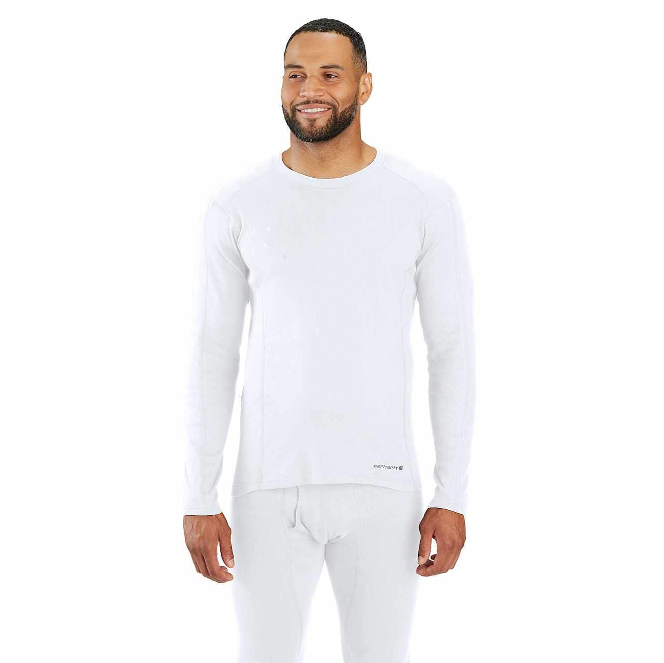 Midweight Stretch Cotton Rib Base Layer Crewneck